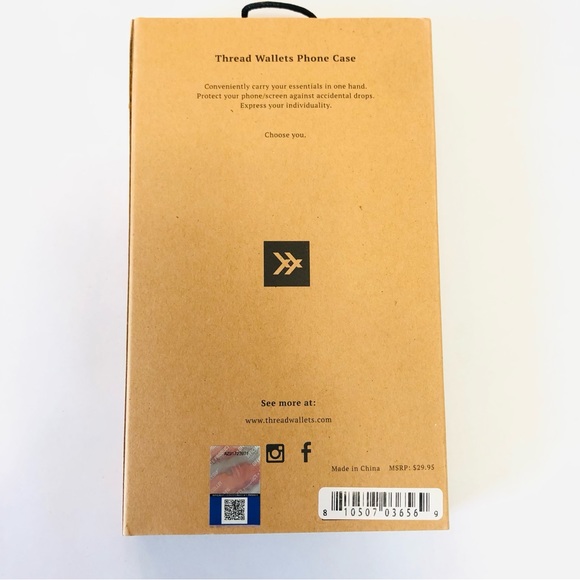 Thread Phone Case Wallet BYU Grey and Blue IPhone X - Picture 2 of 5